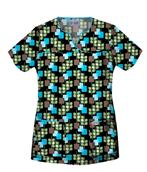 Garden Square Split Neck Top